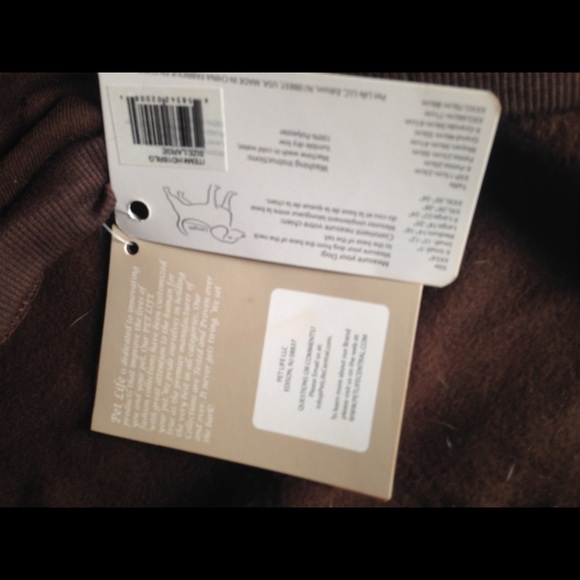 Large Dog's Hoodie Brown Pet Life - Picture 6 of 6